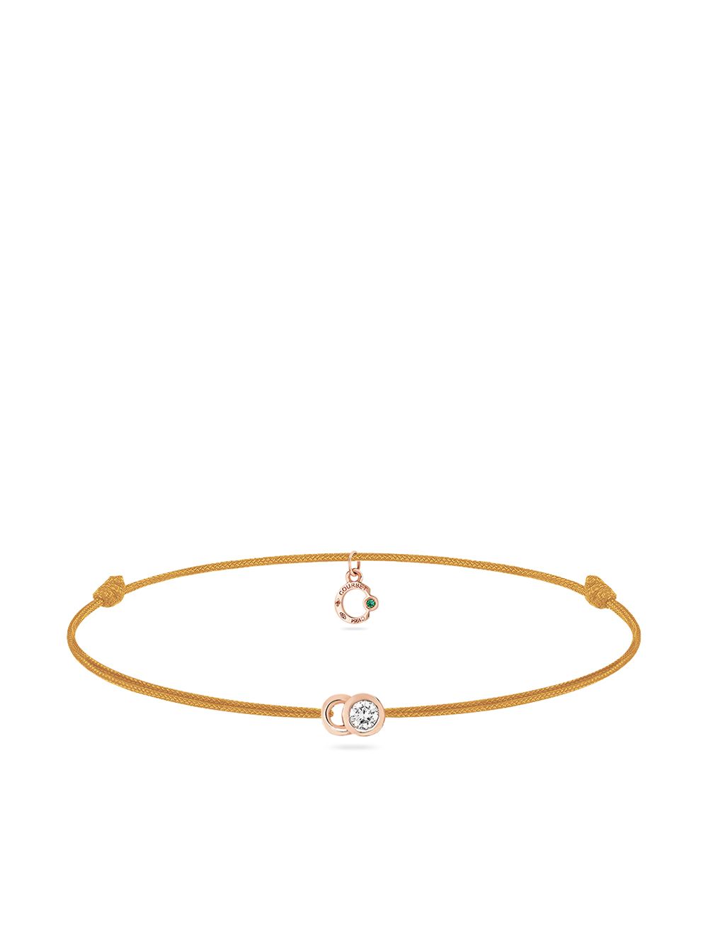 Courbet 18kt recycled rose gold laboratory-grown diamond Let's Commit bracelet - Pink von Courbet