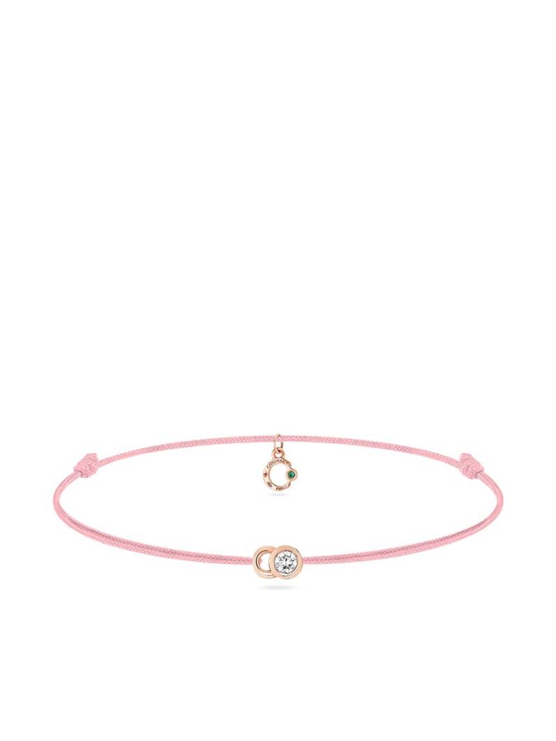 Courbet 18kt recycled rose gold laboratory-grown diamond Let's Commit bracelet - Pink von Courbet