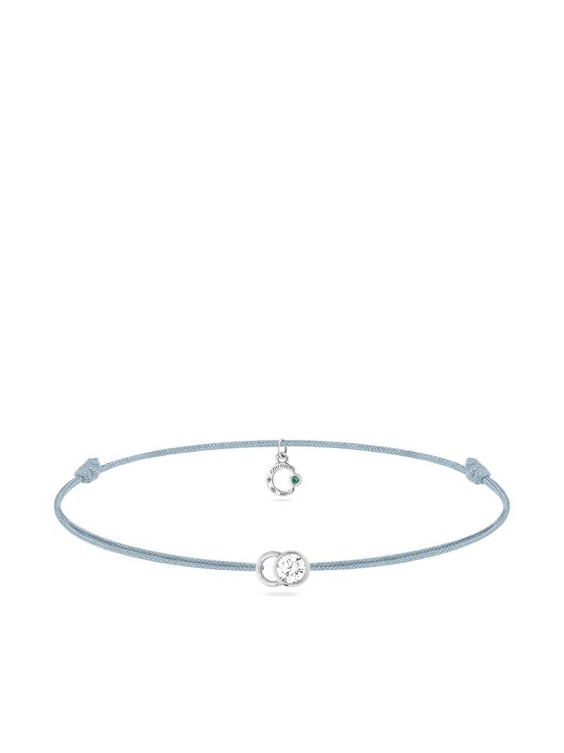 Courbet 18kt recycled white gold laboratory-grown diamond Let's Commit bracelet - Silver von Courbet