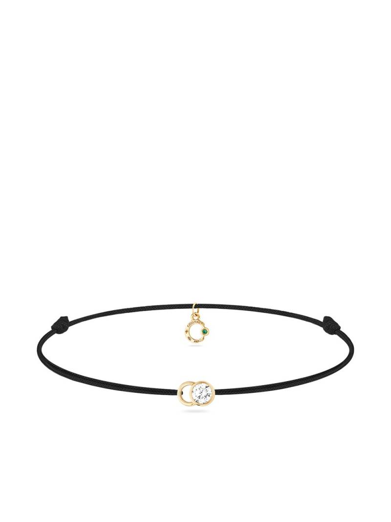 Courbet 18kt recycled yellow gold laboratory-grown diamond Let's Commit bracelet von Courbet