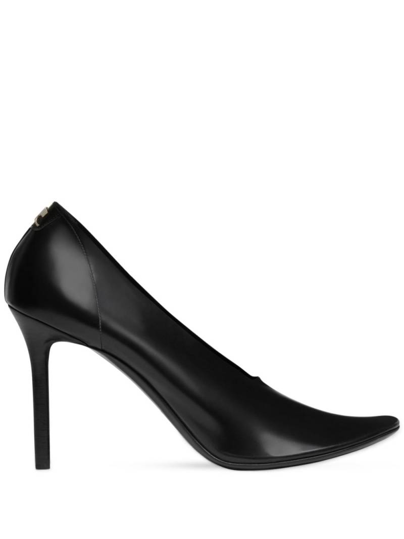 Courrèges 100mm translucent pumps - Black von Courrèges