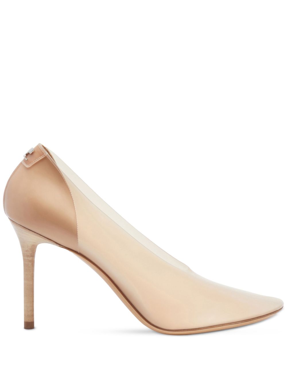 Courrèges 100mm translucent pumps - Neutrals von Courrèges