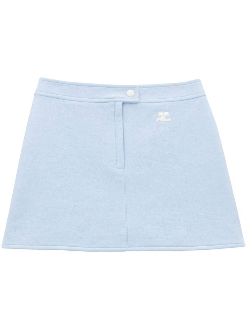 Courrèges A-line mini skirt - Blue von Courrèges