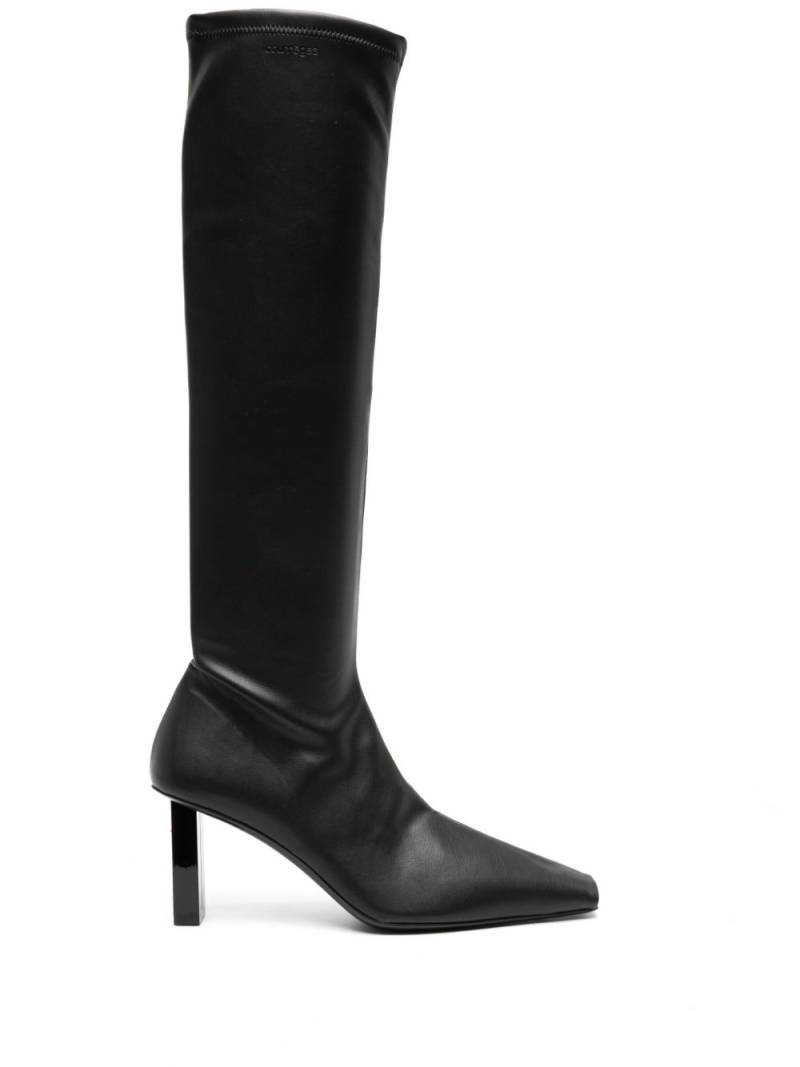 Courrèges AC Charm 70mm faux-leather boots - Black von Courrèges