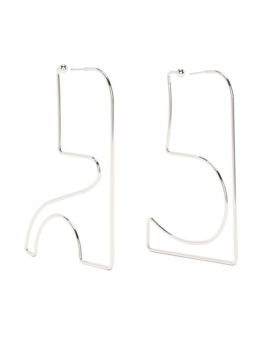 Courrèges AC Maxi earrings - Silver von Courrèges