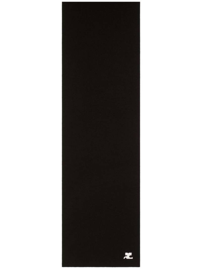 Courrèges AC Milano knit scarf - Black von Courrèges