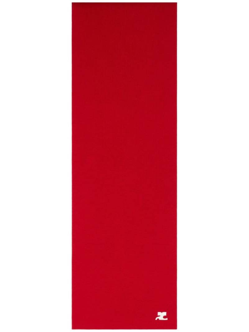 Courrèges AC Milano knit scarf - Red von Courrèges