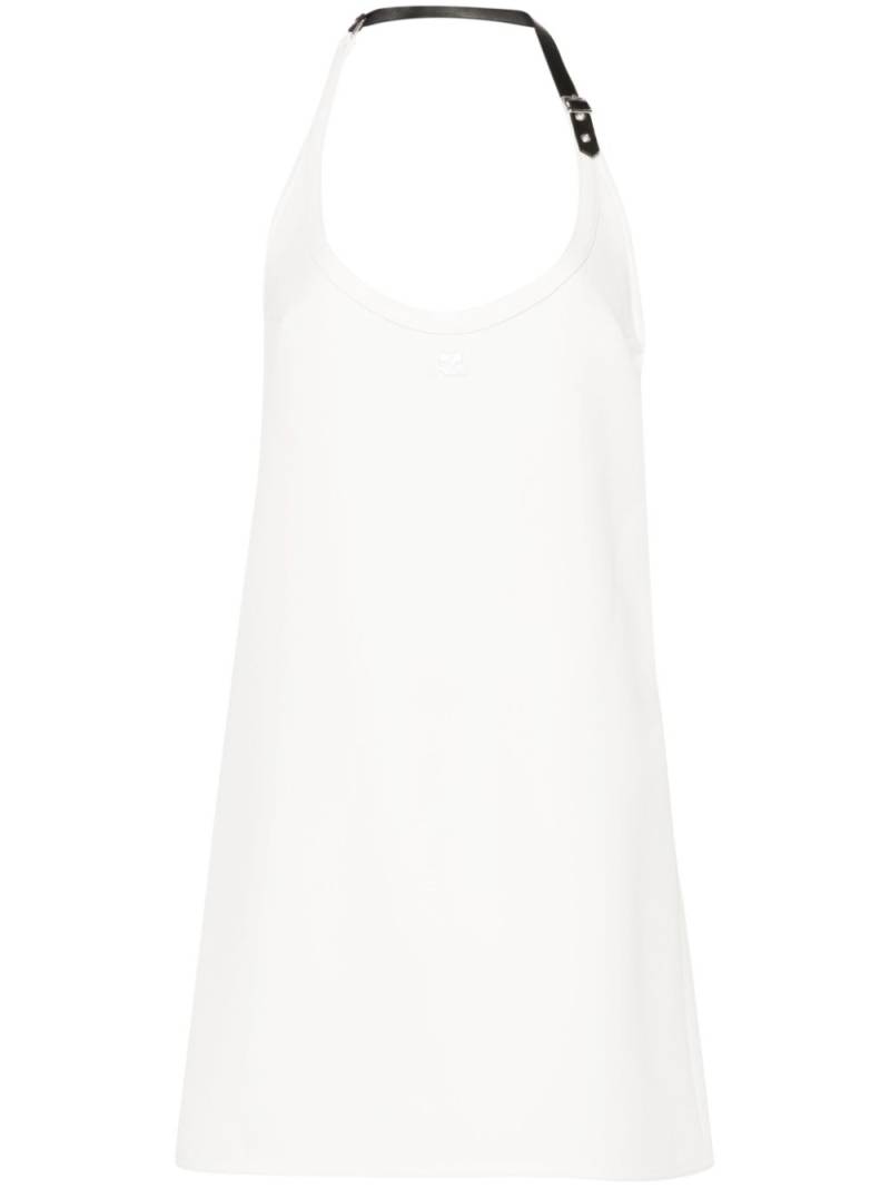 Courrèges Babydoll mini dress - White von Courrèges