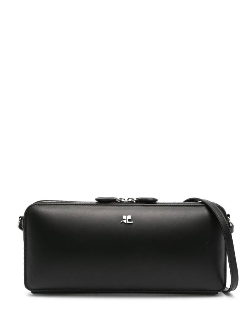 Courrèges Cloud logo-plaque shoulder bag - Black von Courrèges