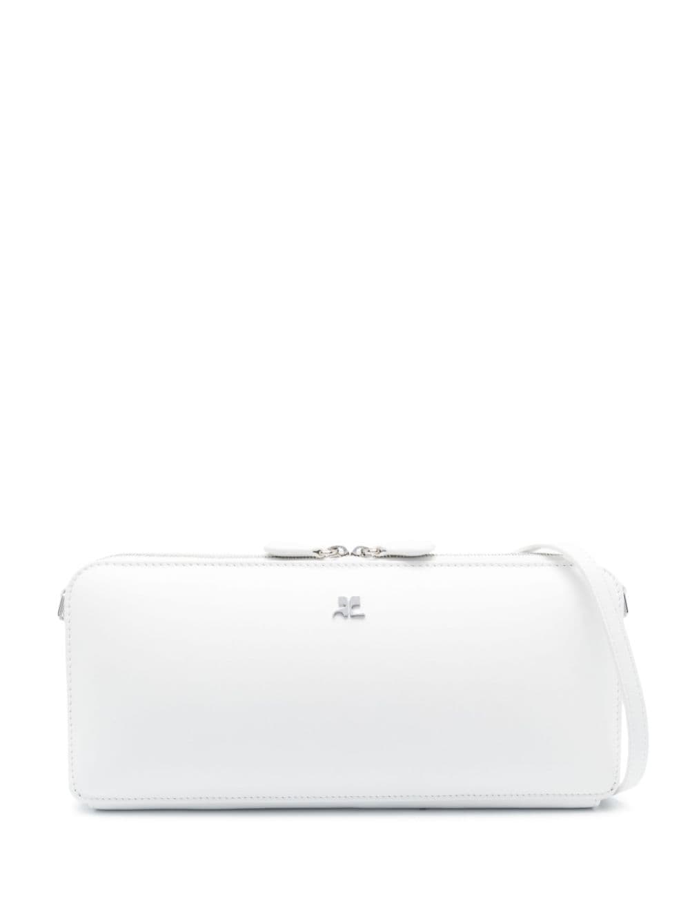 Courrèges Cloud logo-plaque shoulder bag - White von Courrèges