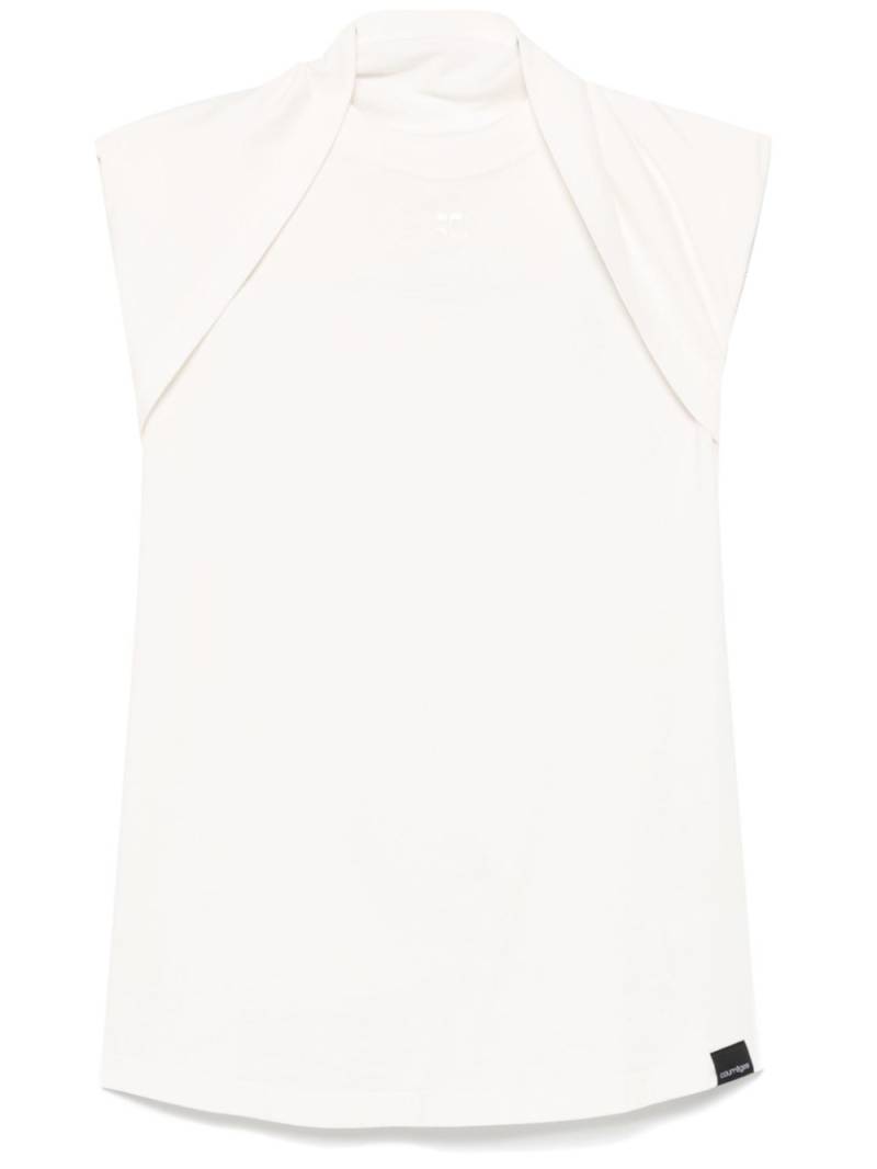 Courrèges Debardeur tank top - White von Courrèges