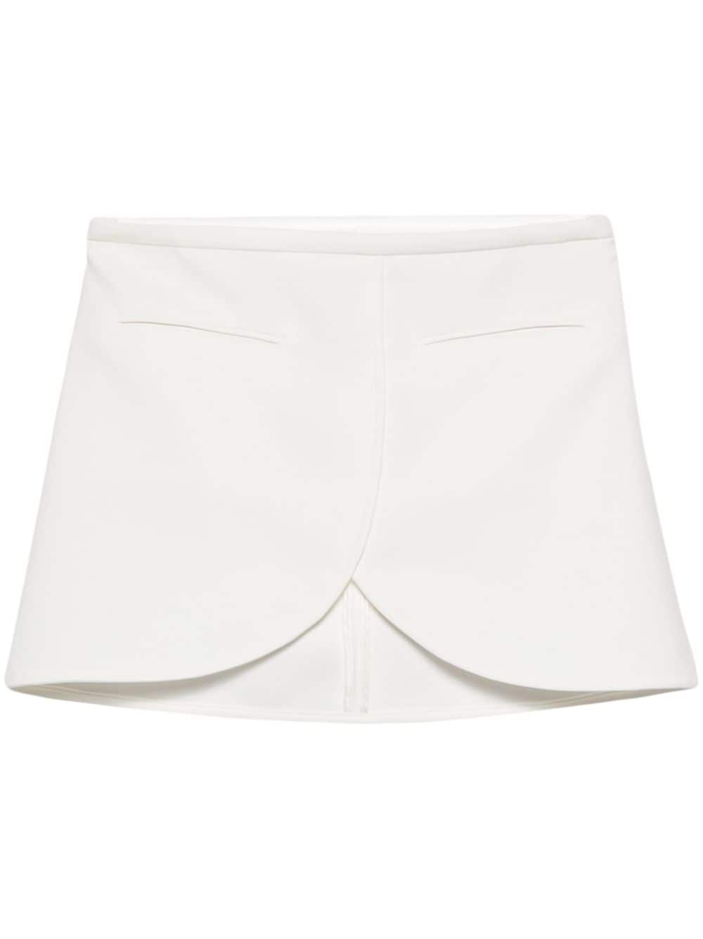 Courrèges Ellipse asymmetric skirt - White von Courrèges