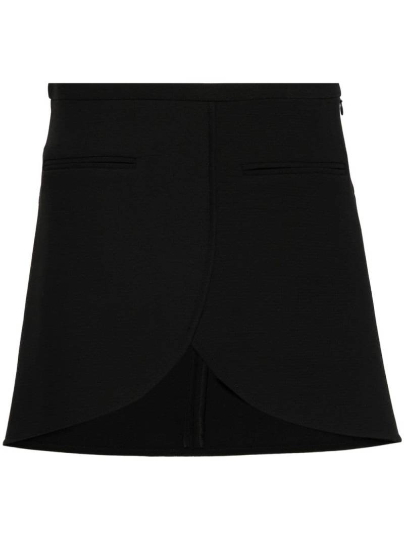 Courrèges Ellipse curved miniskirt - Black von Courrèges