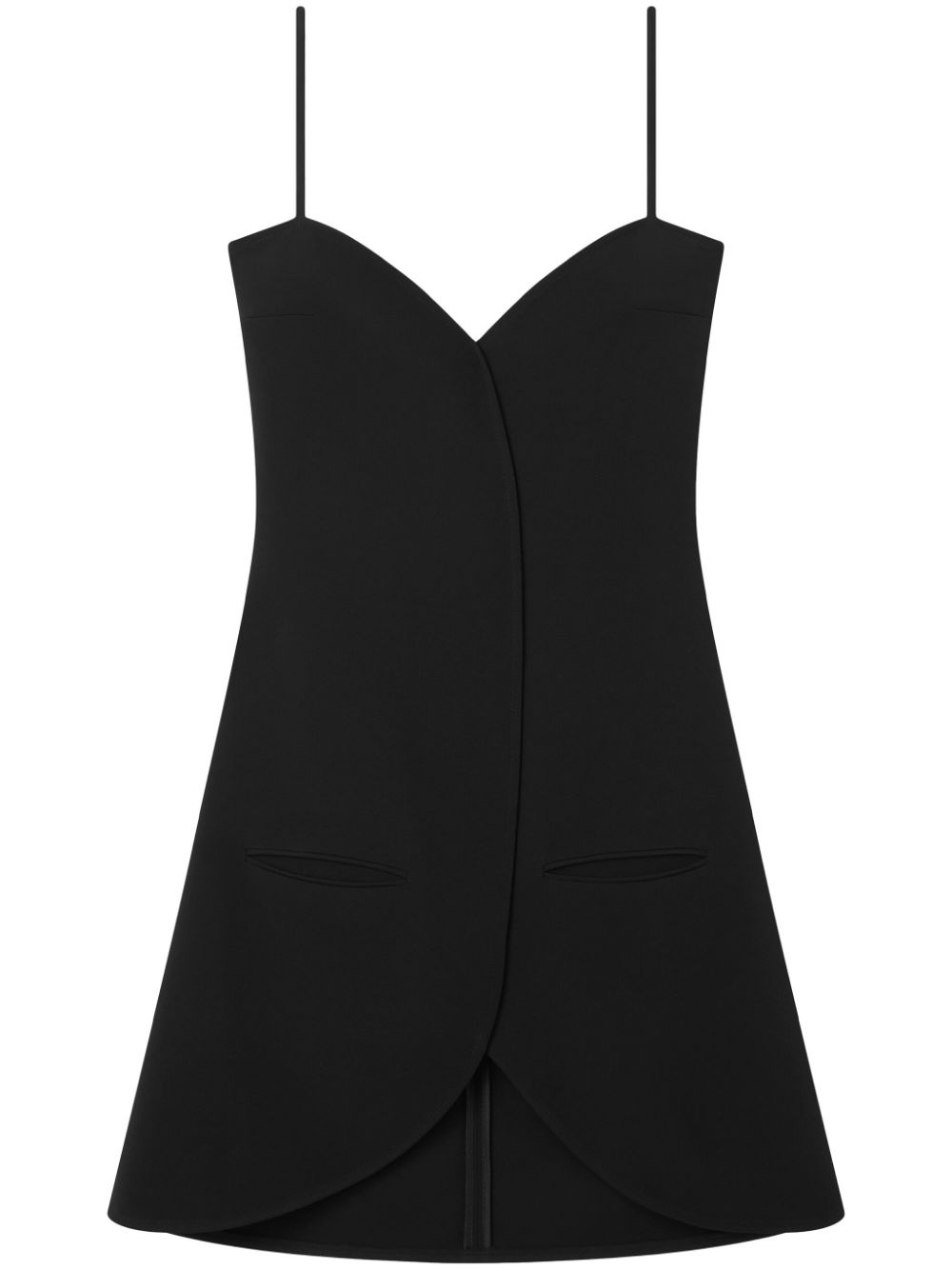 Courrèges Ellipse mini dress - Black von Courrèges