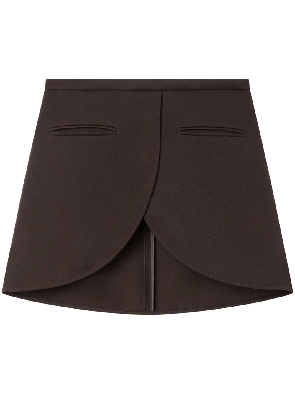 Courrèges Ellipse mini skirt - Brown von Courrèges