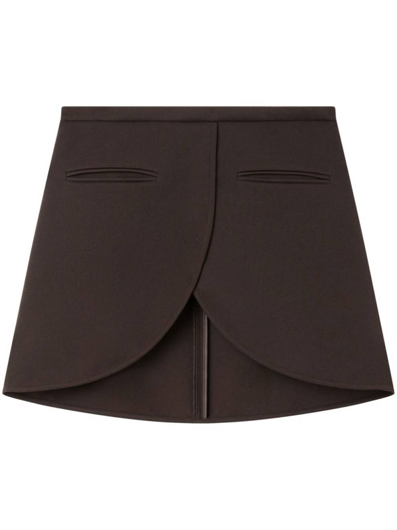 Courrèges Ellipse mini skirt - Brown von Courrèges