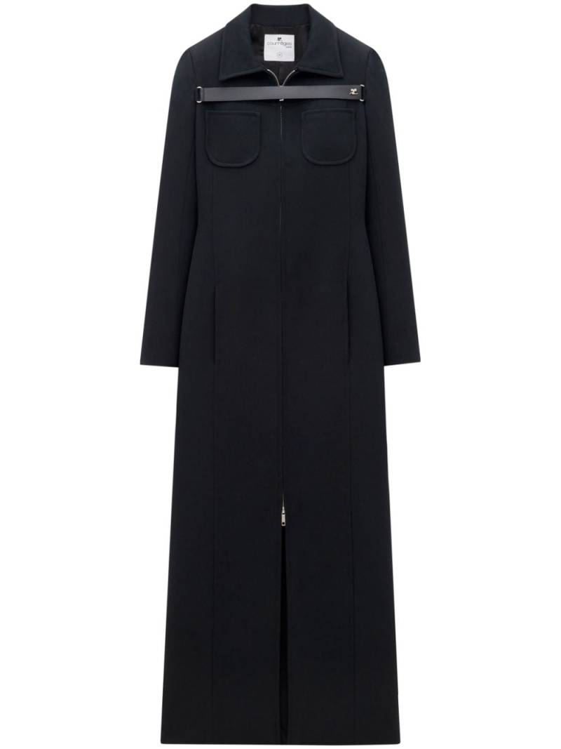 Courrèges Harnais long dress - Black von Courrèges