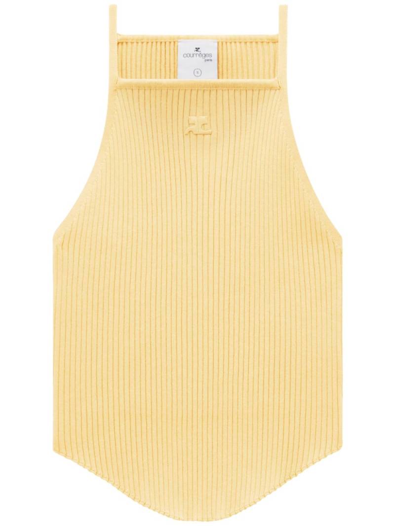 Courrèges Holistic tank top - Yellow von Courrèges