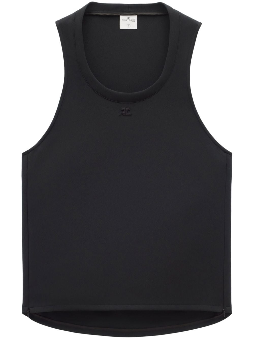 Courrèges Holistic twill tank top - Black von Courrèges