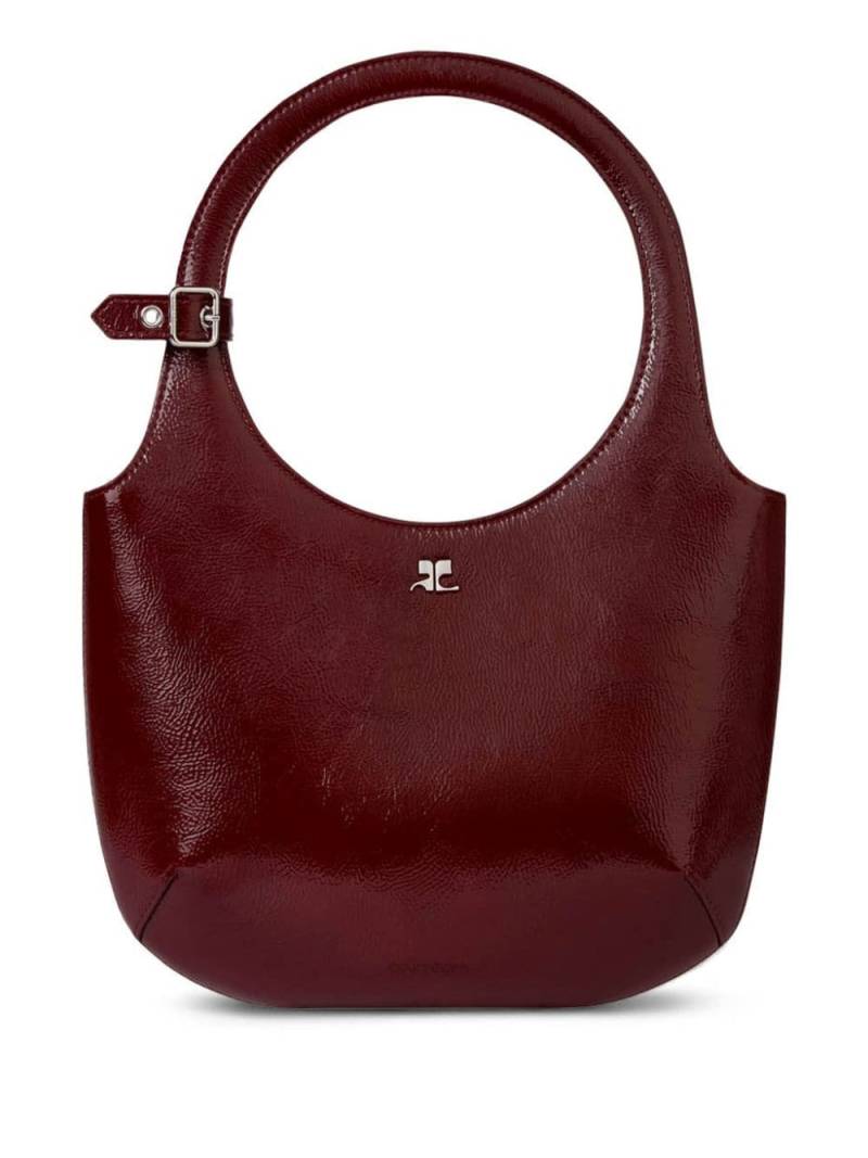 Courrèges Holy leather shoulder bag - Red von Courrèges