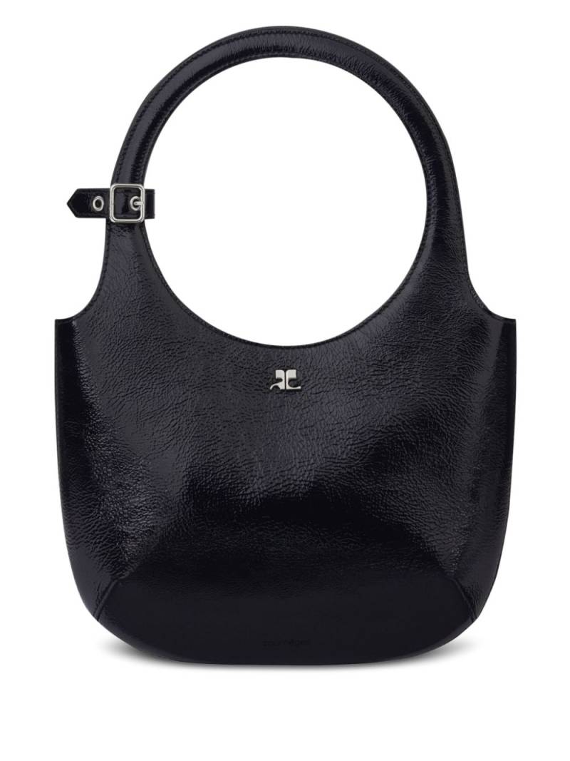 Courrèges Holy leather tote bag - Black von Courrèges