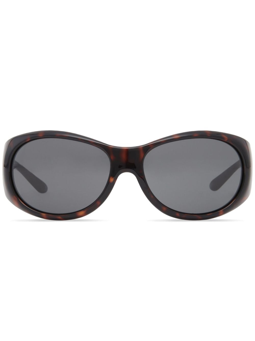 Courrèges Hybrid 01 acetate sunglasses - Brown von Courrèges