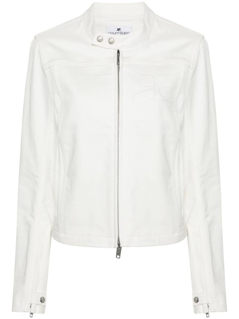 Courrèges Iconic denim jacket - White von Courrèges