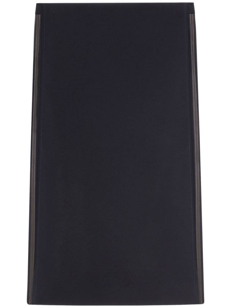 Courrèges Illusion draped midi skirt - Black von Courrèges