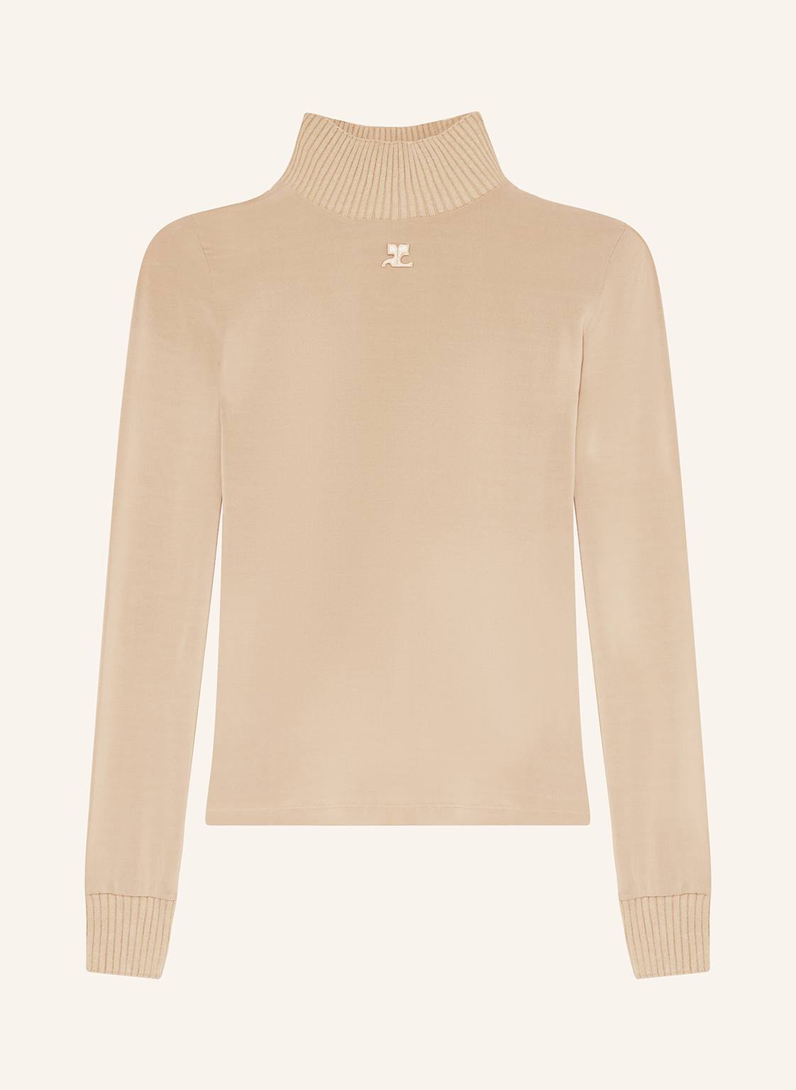Courrèges Longsleeve Aus Mesh beige Courrèges Longsleeve Aus Mesh beige von Courrèges