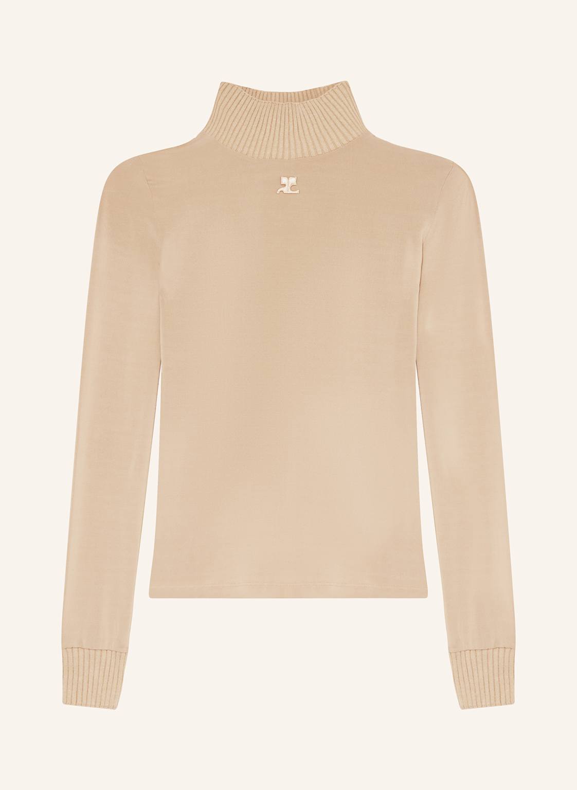 Courrèges Longsleeve Aus Mesh beige von Courrèges