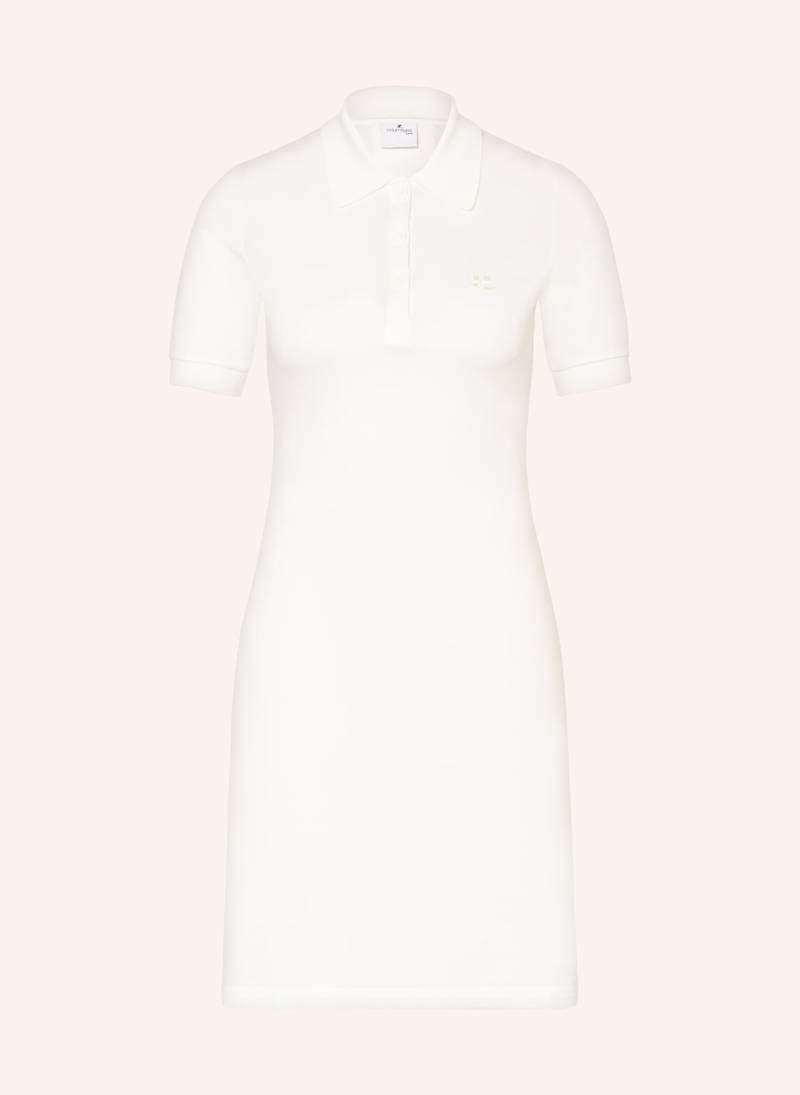Courrèges Piqué-Polokleid weiss von Courrèges