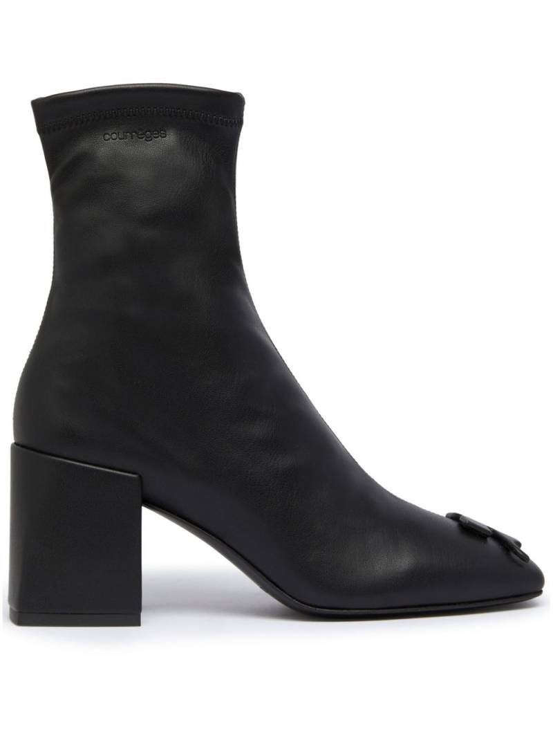 Courrèges Reedition AC faux-leather ankle boots - Black von Courrèges