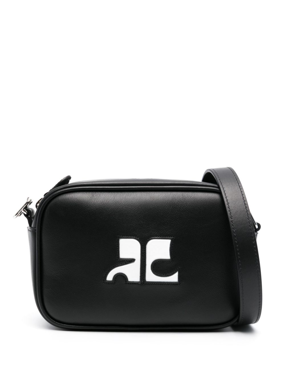 Courrèges Reedition Camera leather bag - Black von Courrèges