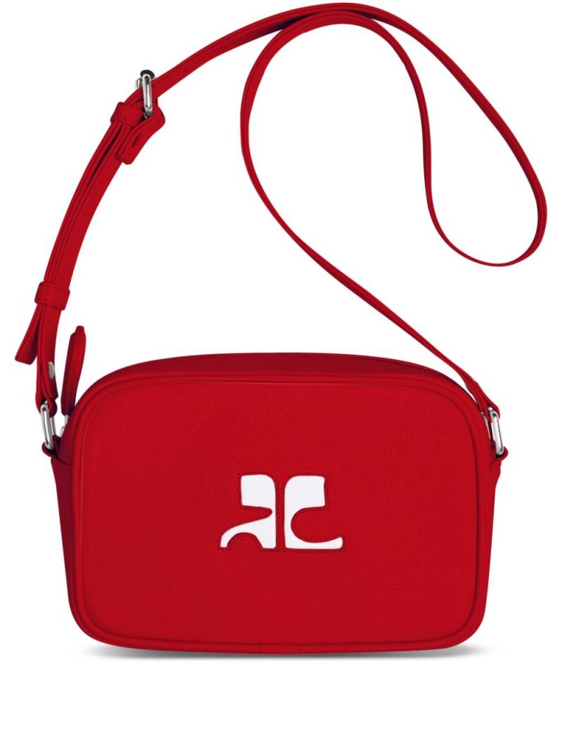 Courrèges Reedition Camera leather bag - Red von Courrèges