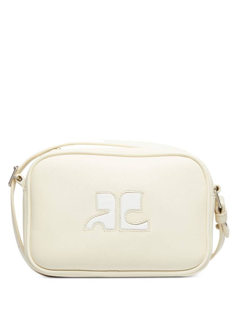 Courrèges Reedition Camera leather bag - Yellow von Courrèges