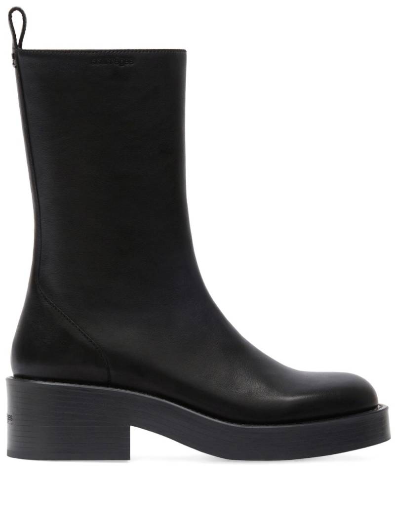 Courrèges Rider leather boots - Black von Courrèges