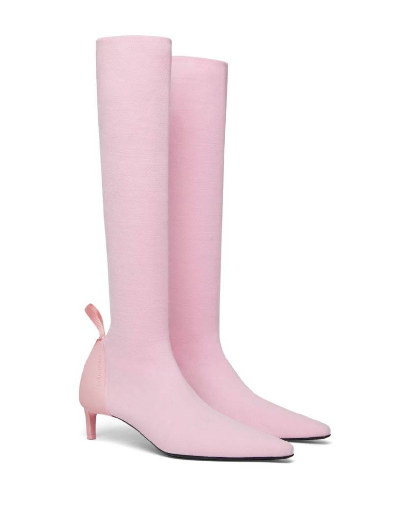 Courrèges Scuba 40mm knitted boots - Pink von Courrèges