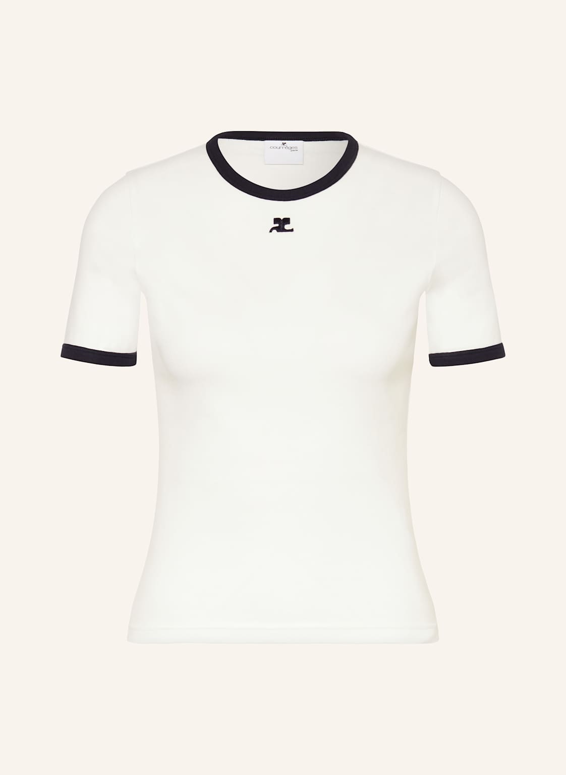 Courrèges T-Shirt weiss Courrèges T-Shirt weiss von Courrèges
