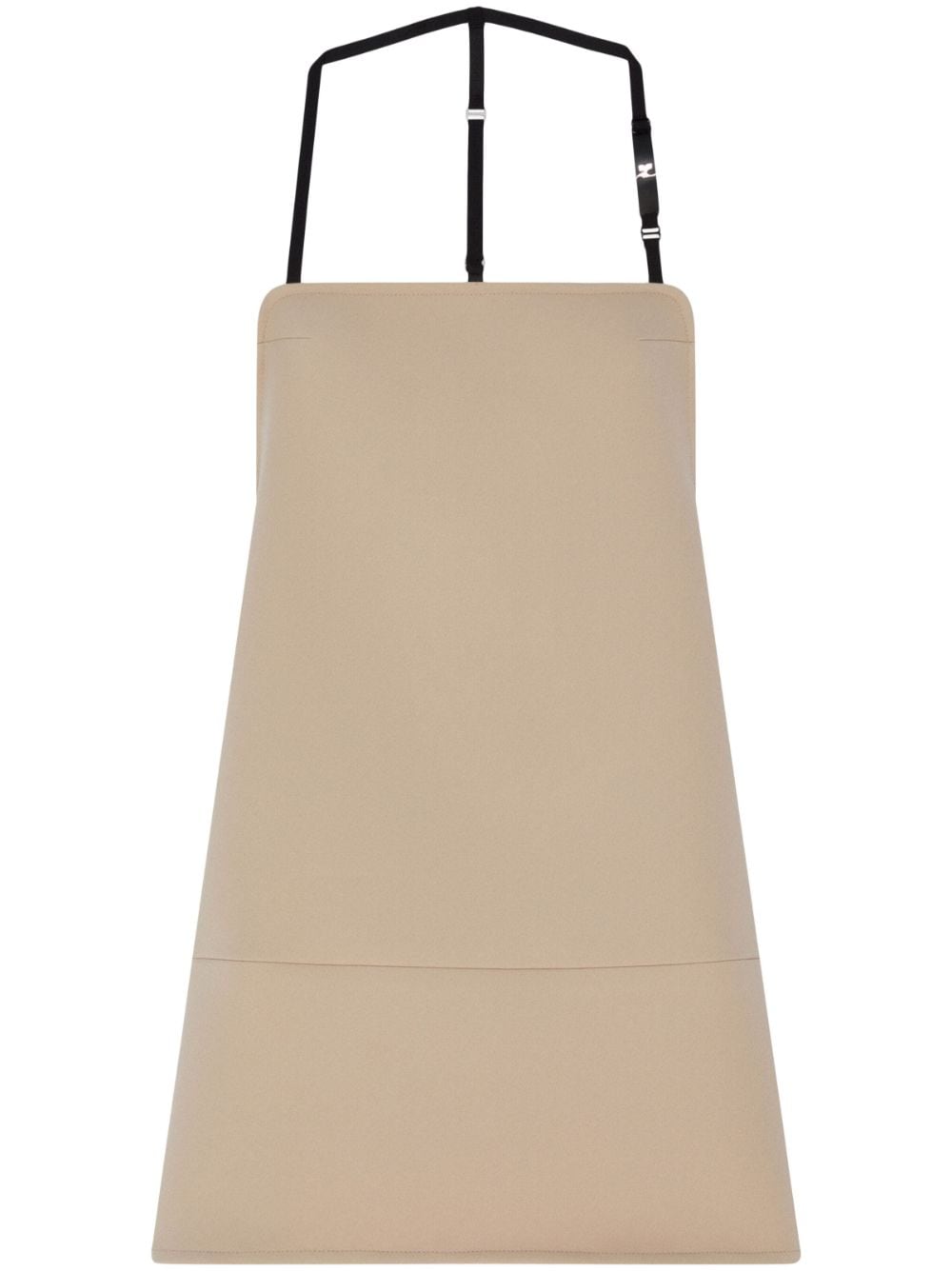 Courrèges backless twill minidress - Neutrals von Courrèges