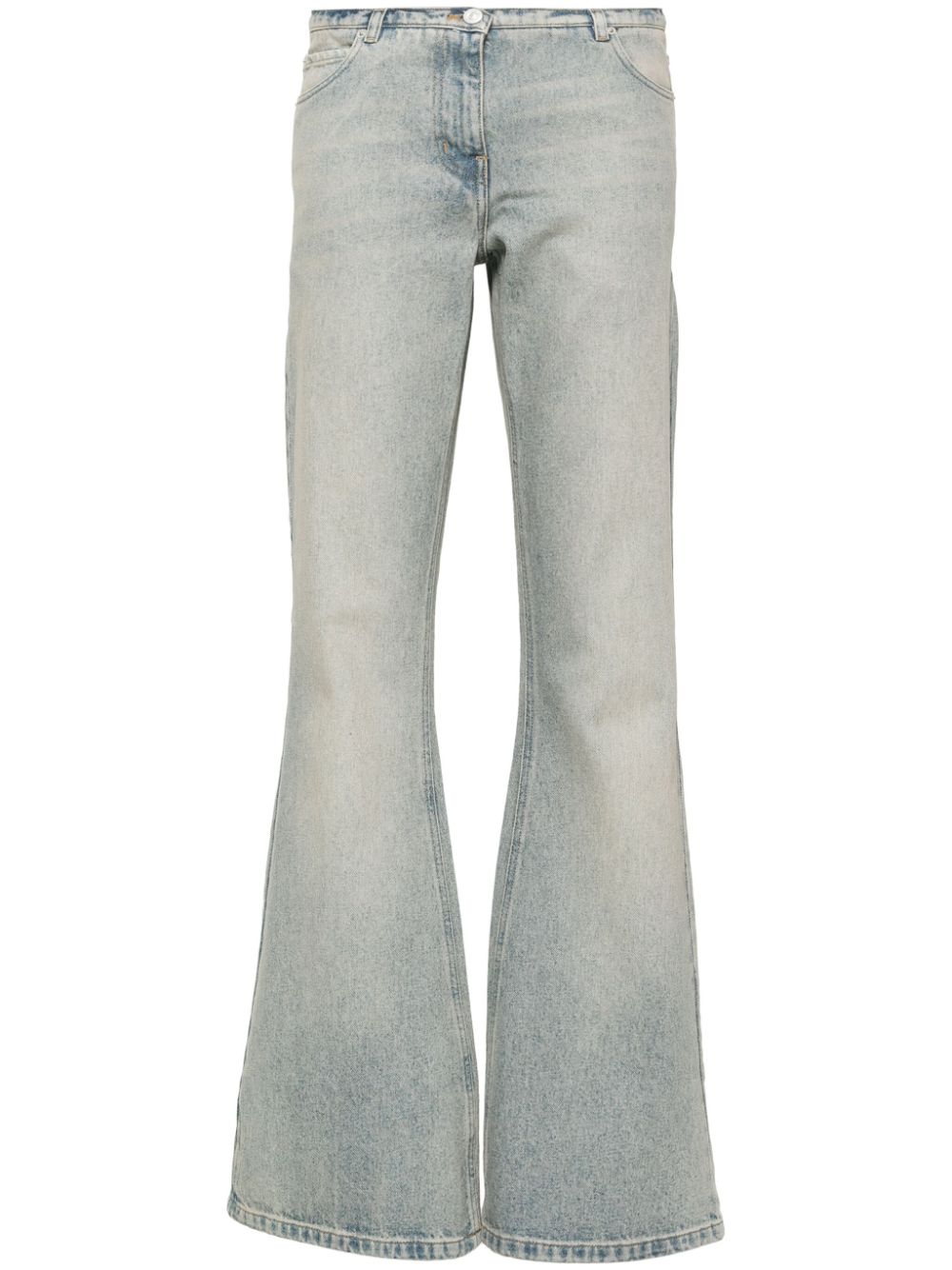 Courrèges bootcut cotton jeans - Blue von Courrèges