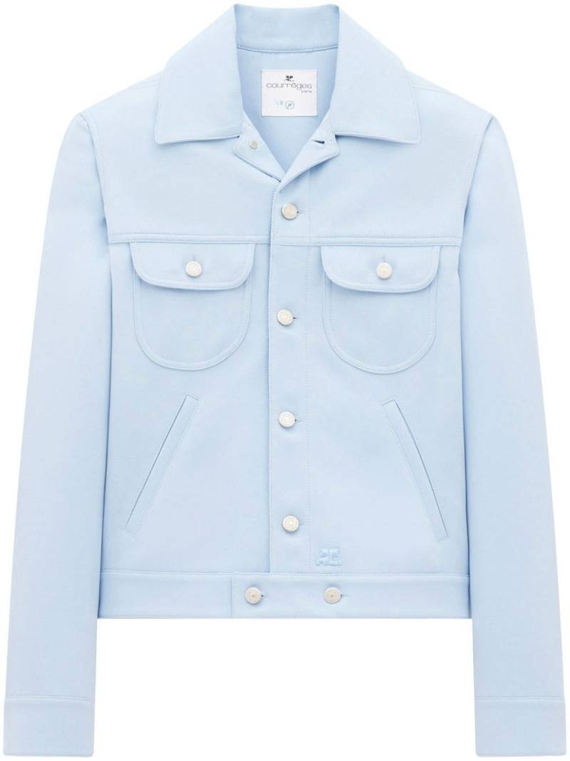 Courrèges button-up jacket - Blue von Courrèges