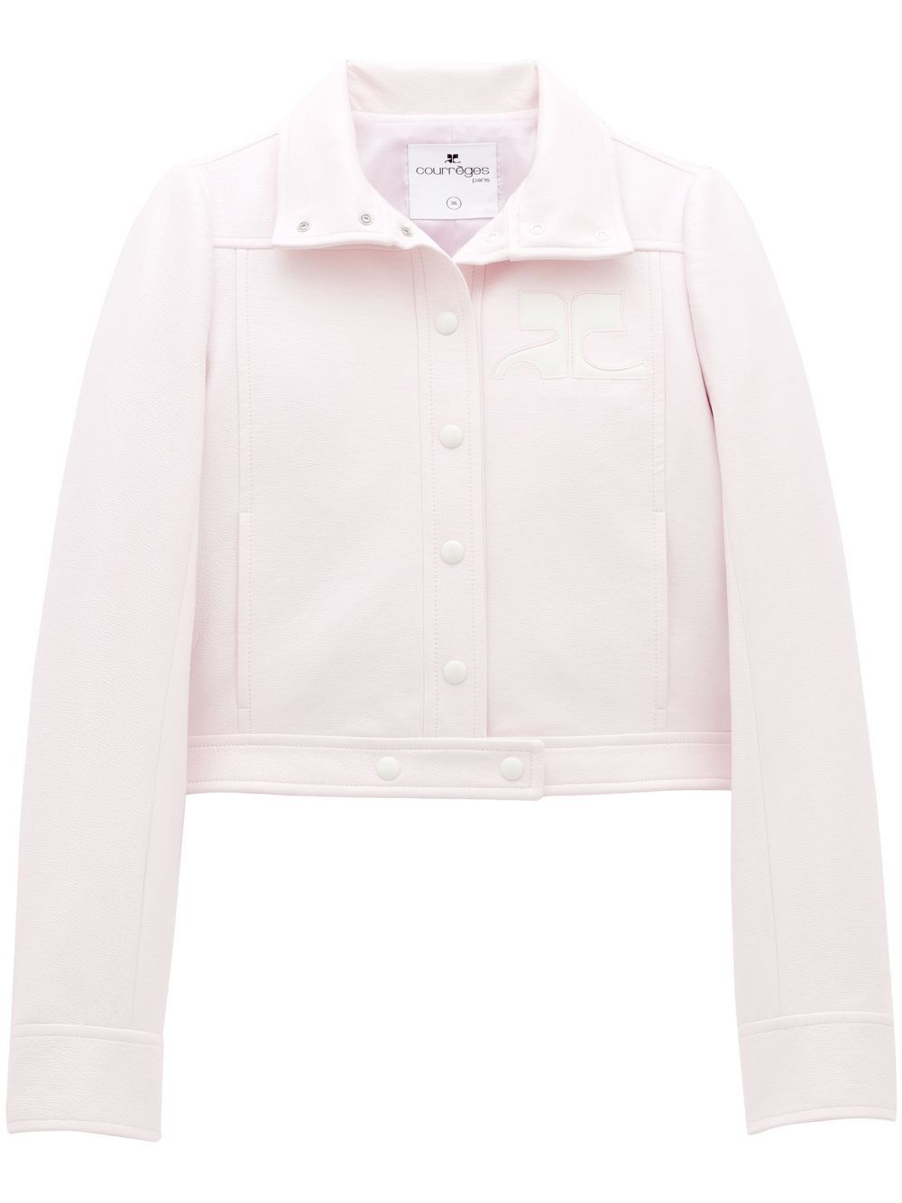 Courrèges chest logo-patch detail jacket - Pink von Courrèges