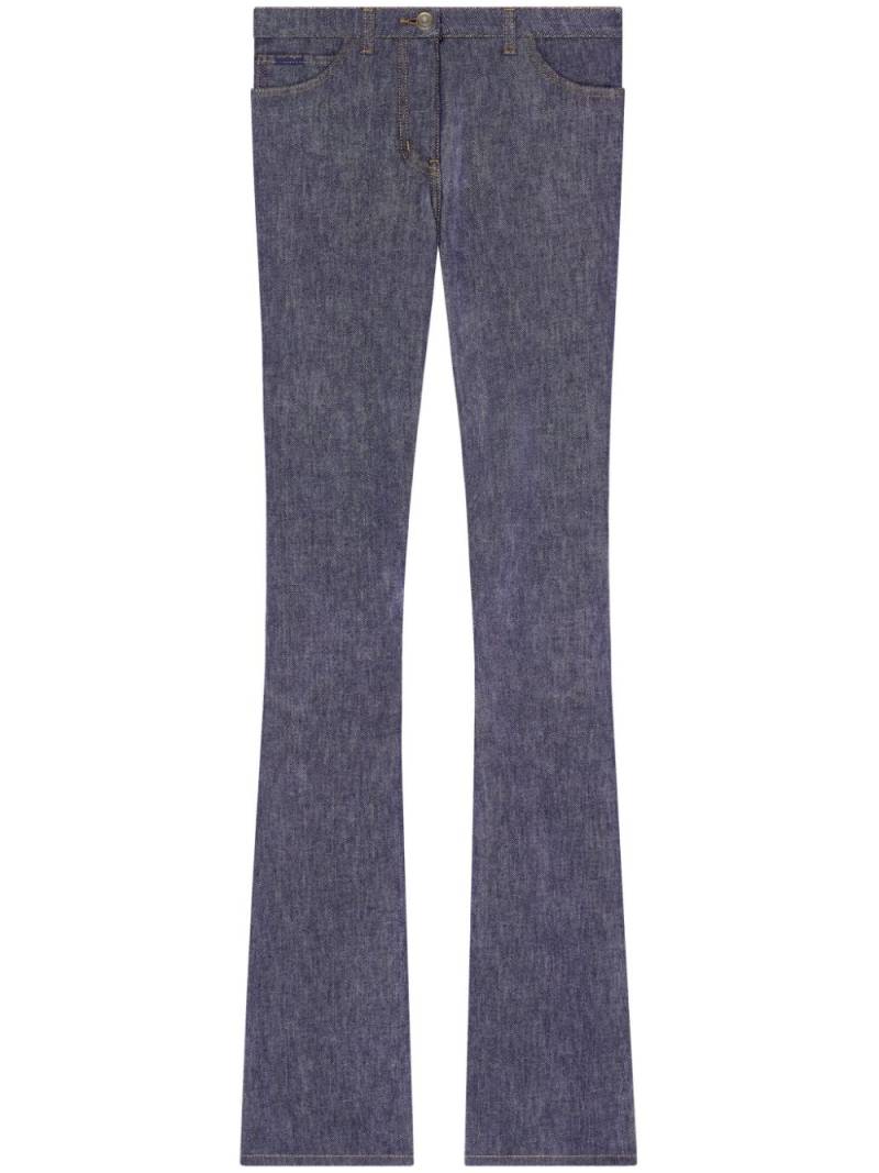 Courrèges cotton bootcut jeans - Grey von Courrèges