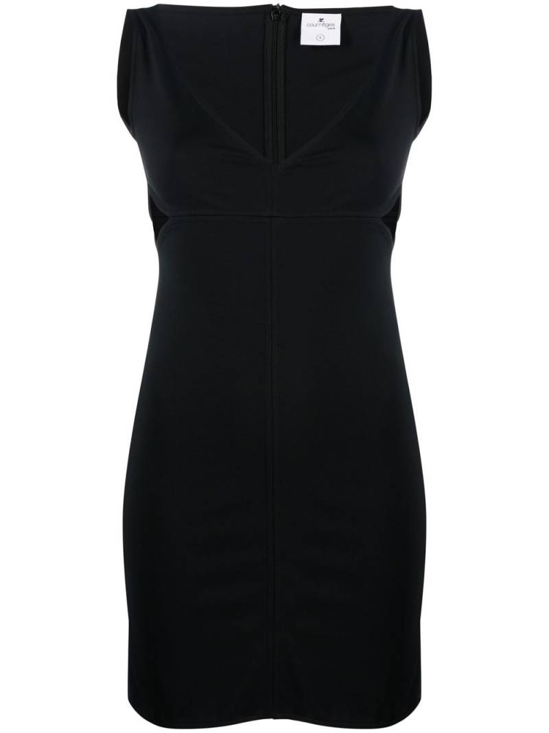 Courrèges cut-out minidress - Black von Courrèges