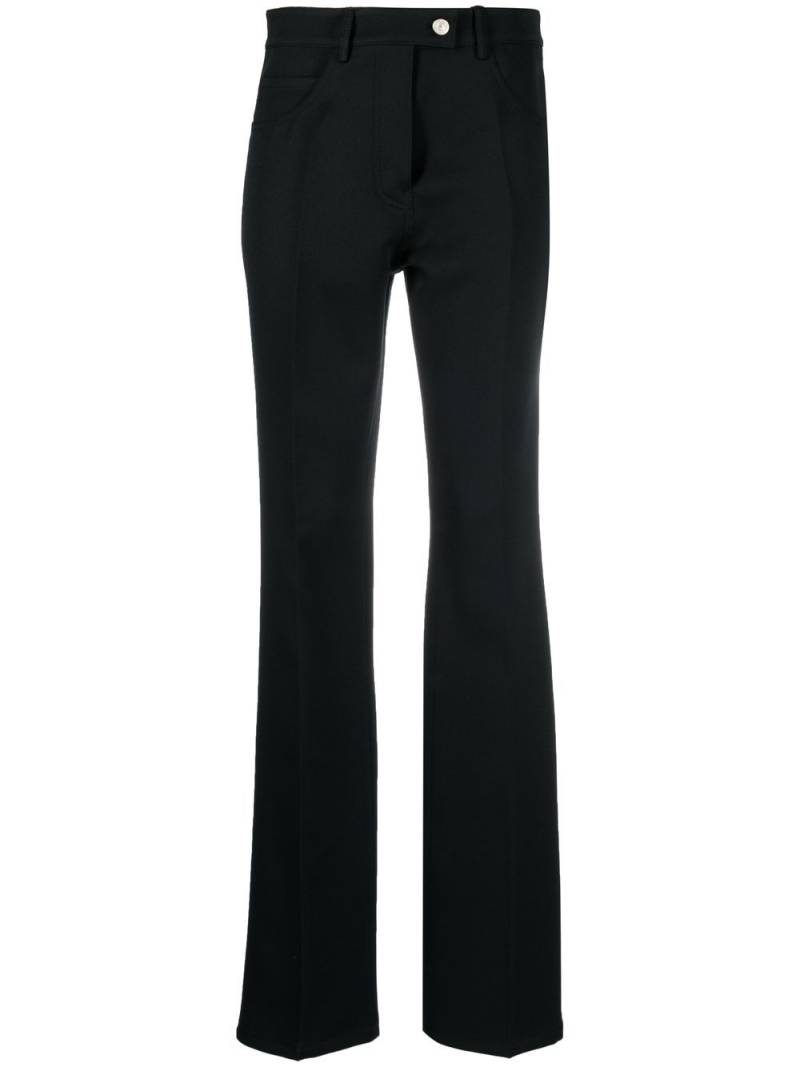 Courrèges high-waisted straight-leg trousers - Black von Courrèges