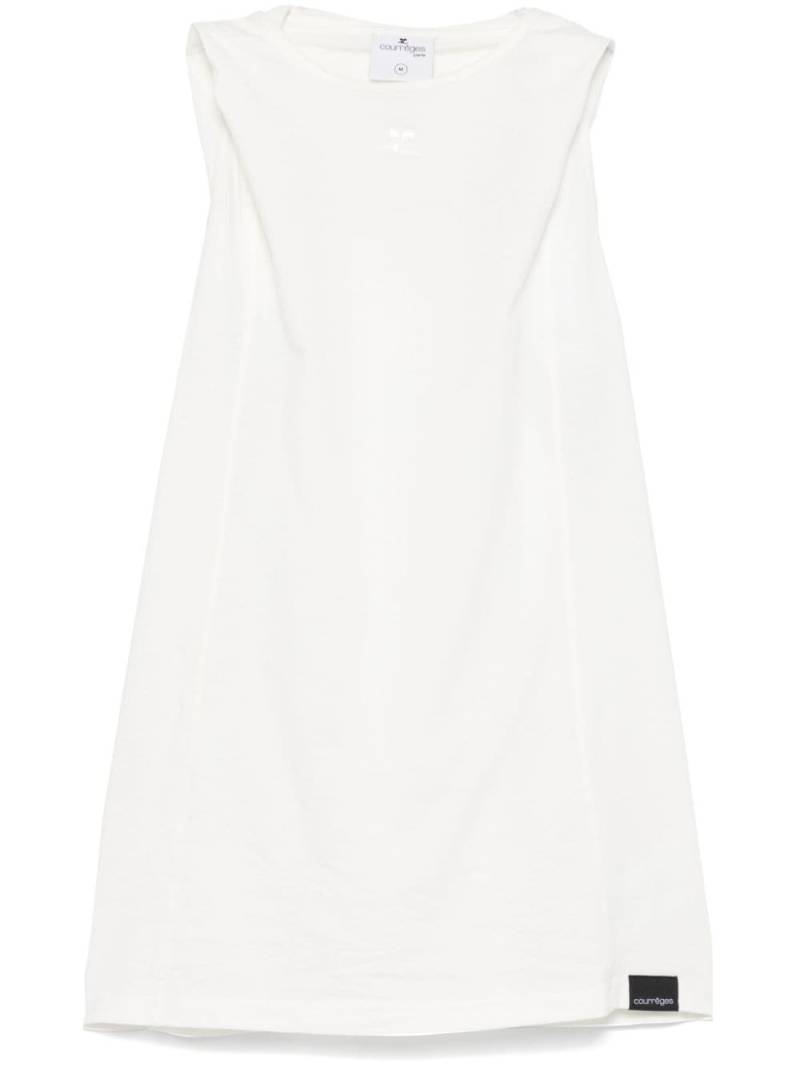 Courrèges hooded tank top - White von Courrèges