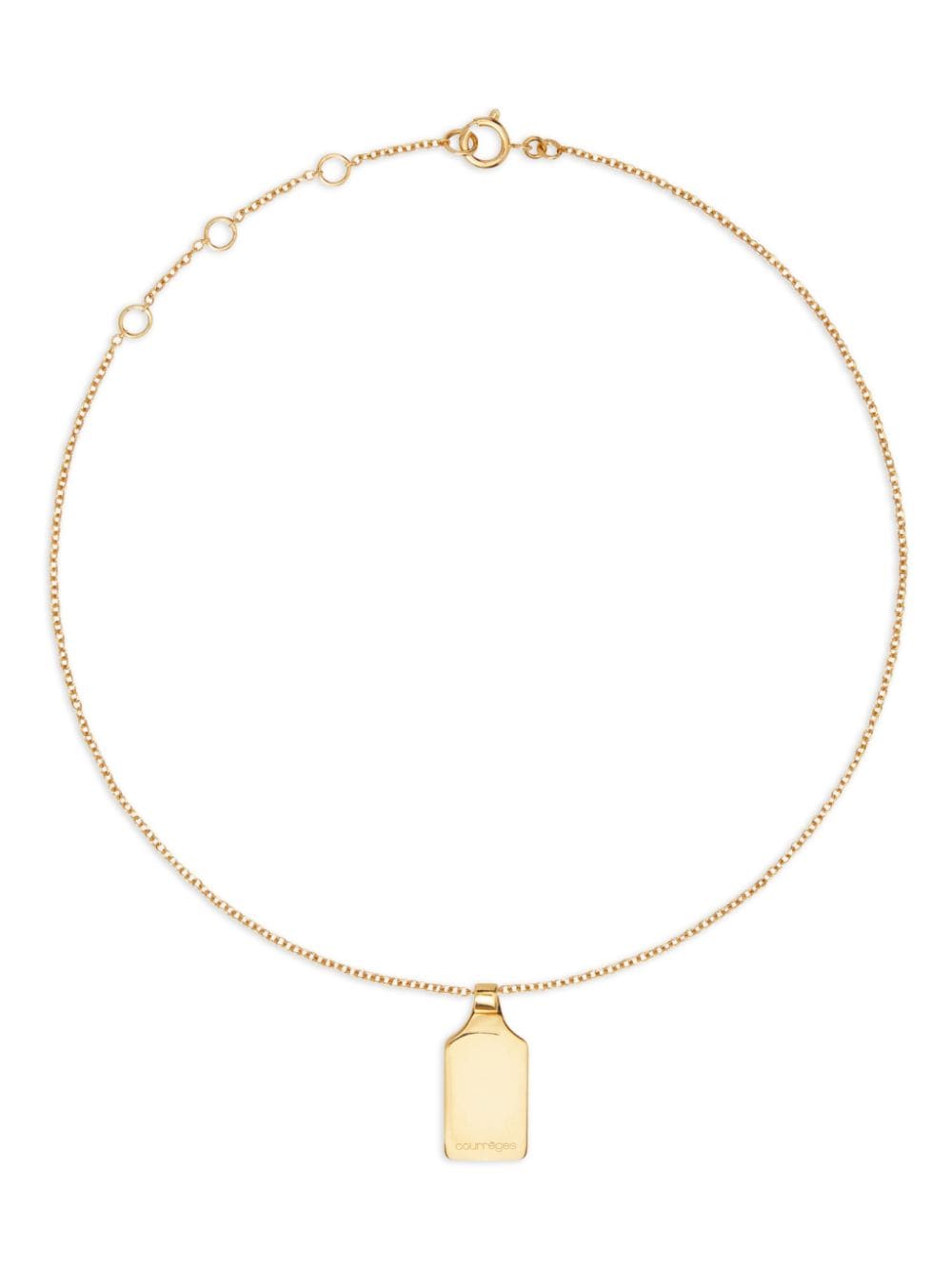 Courrèges little charm neckless - Gold von Courrèges