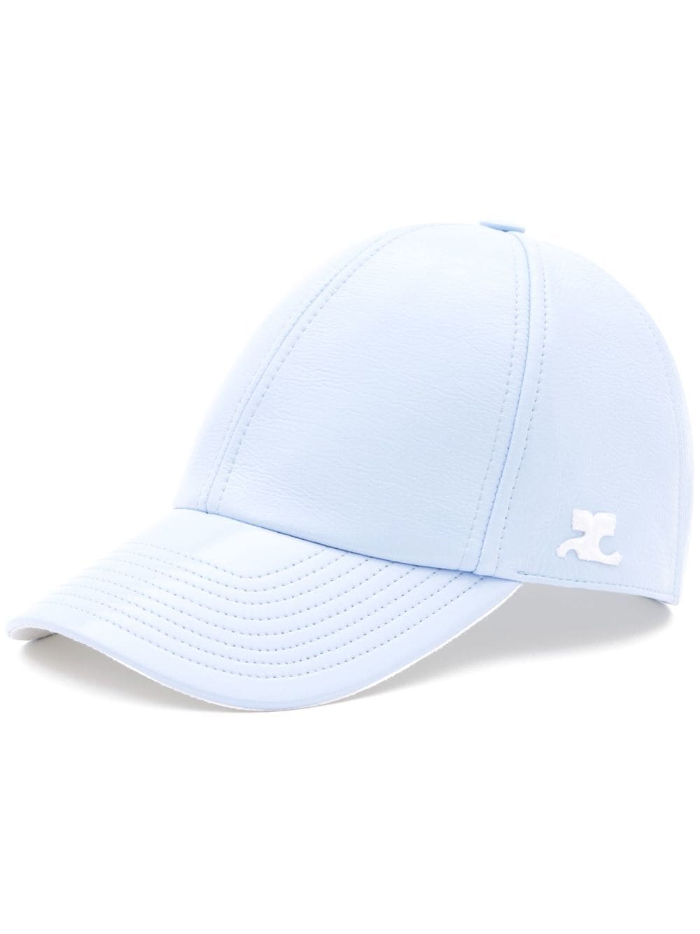 Courrèges logo-patch baseball cap - Blue von Courrèges