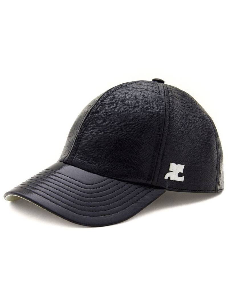 Courrèges logo patch cap - Black von Courrèges