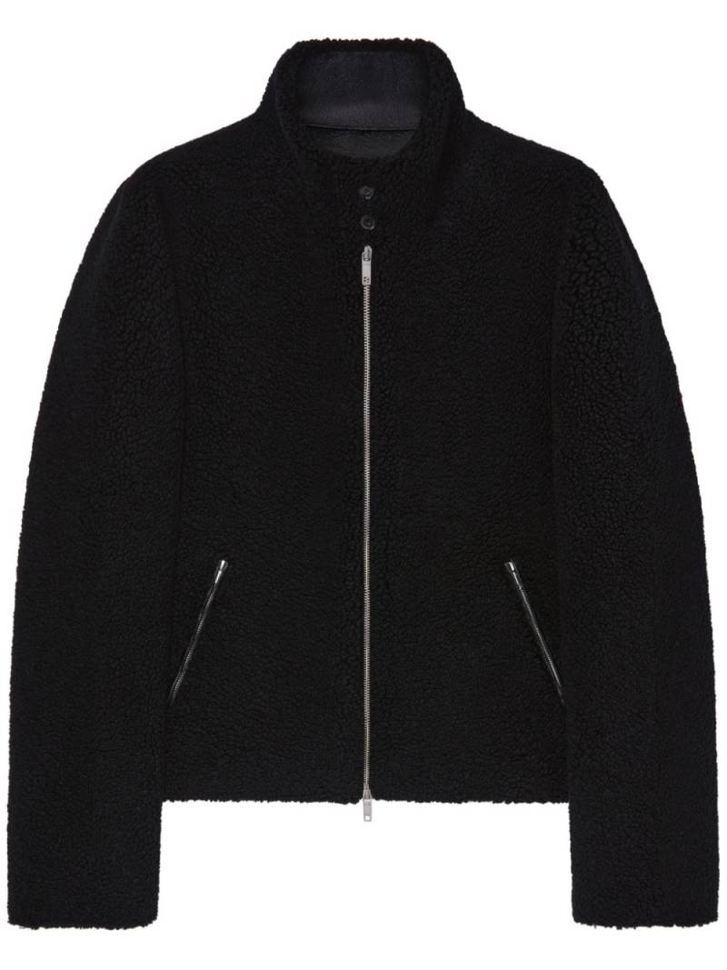 Courrèges fleece bomber jacket - Black von Courrèges